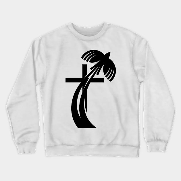 Dove and flame - symbols of the Holy Spirit Crewneck Sweatshirt by Reformer